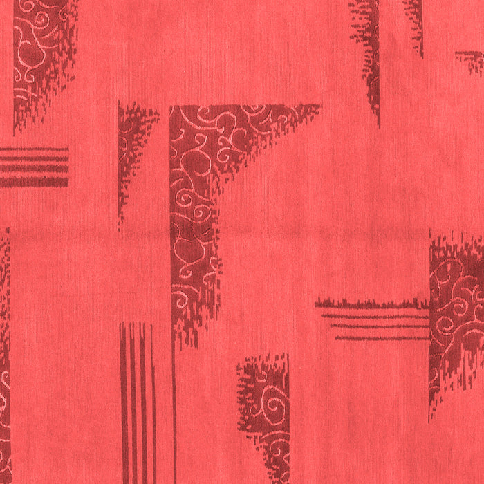 Machine Washable Abstract Red Modern Rug, wshabs1858red