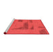 Modern Red Washable Rugs