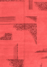 Abstract Red Modern Rug, abs1858red