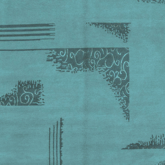 Abstract Light Blue Modern Rug, abs1858lblu
