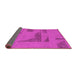 Sideview of Abstract Pink Modern Rug, abs1858pnk