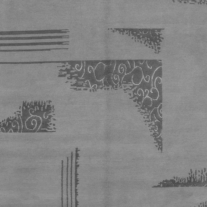 Machine Washable Abstract Gray Modern Rug, wshabs1858gry