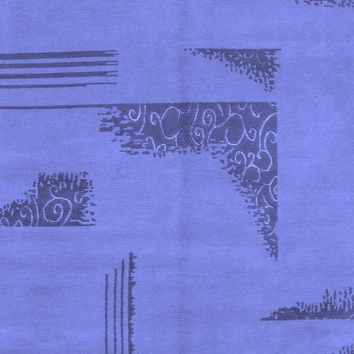 Abstract Blue Modern Rug, abs1858blu