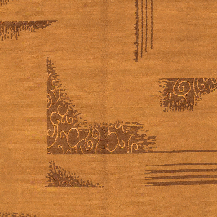 Machine Washable Abstract Orange Modern Area Rugs, wshabs1858org