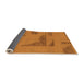 Sideview of Abstract Orange Modern Rug, abs1858org