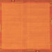 Square Machine Washable Abstract Orange Modern Area Rugs, wshabs1859org