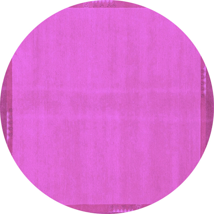 Round Abstract Purple Modern Rug, abs1859pur