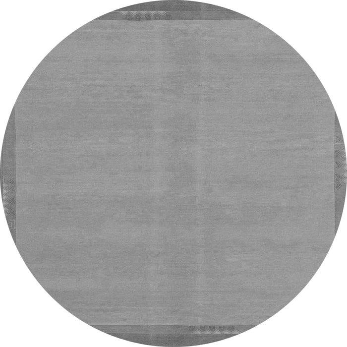 Round Abstract Gray Modern Rug, abs1859gry