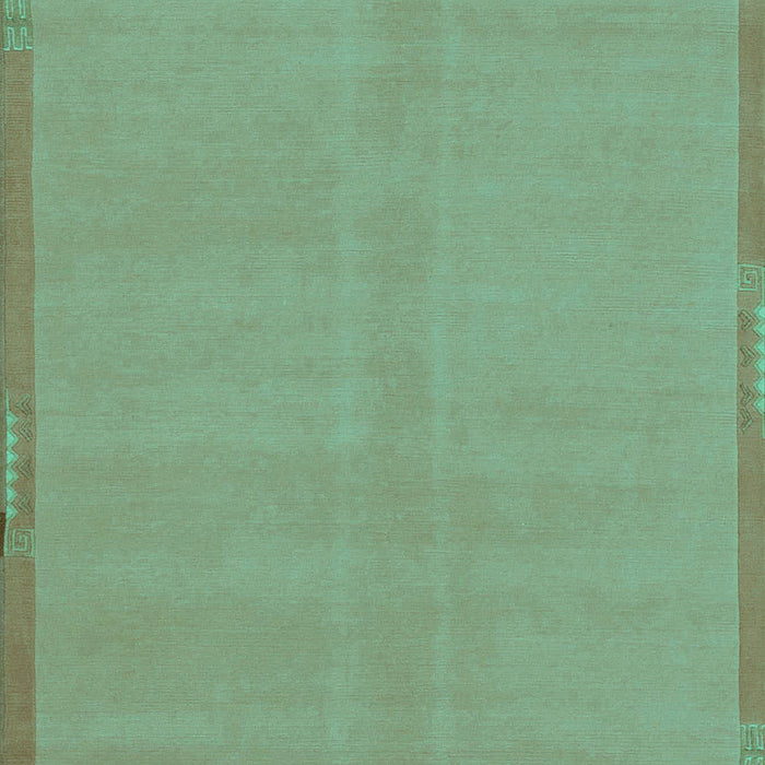 Machine Washable Abstract Turquoise Modern Area Rugs, wshabs1859turq