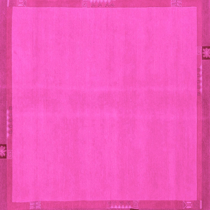 Square Machine Washable Abstract Pink Modern Rug, wshabs1859pnk