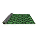 Sideview of Abstract Emerald Green Modern Rug, abs185emgrn