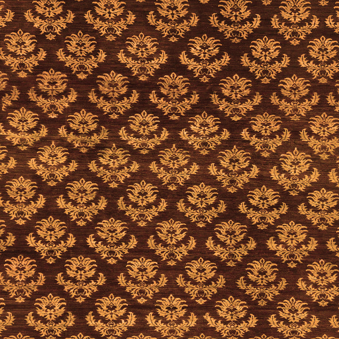 Square Abstract Orange Modern Rug, abs185org