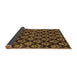 Sideview of Abstract Brown Modern Rug, abs185brn