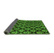 Sideview of Abstract Green Modern Rug, abs185grn