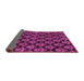 Sideview of Abstract Pink Modern Rug, abs185pnk