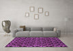 Machine Washable Abstract Purple Modern Area Rugs in a Living Room, wshabs185pur