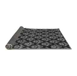 Sideview of Abstract Gray Modern Rug, abs185gry