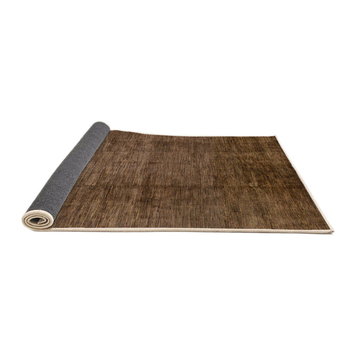 Sideview of Abstract Light Brown Modern Rug, abs186