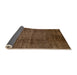 Sideview of Abstract Light Brown Modern Rug, abs186