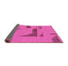 Sideview of Abstract Pink Modern Rug, abs1860pnk