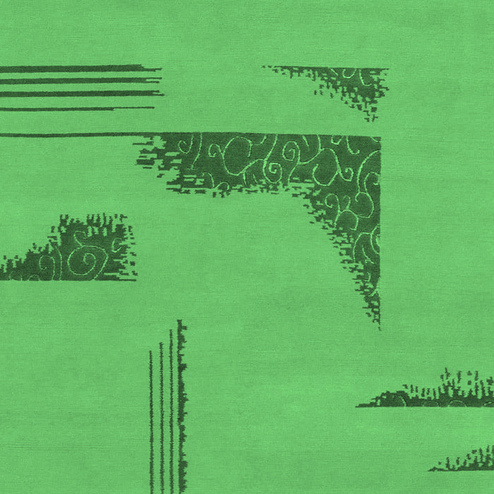 Abstract Emerald Green Modern Rug, abs1860emgrn