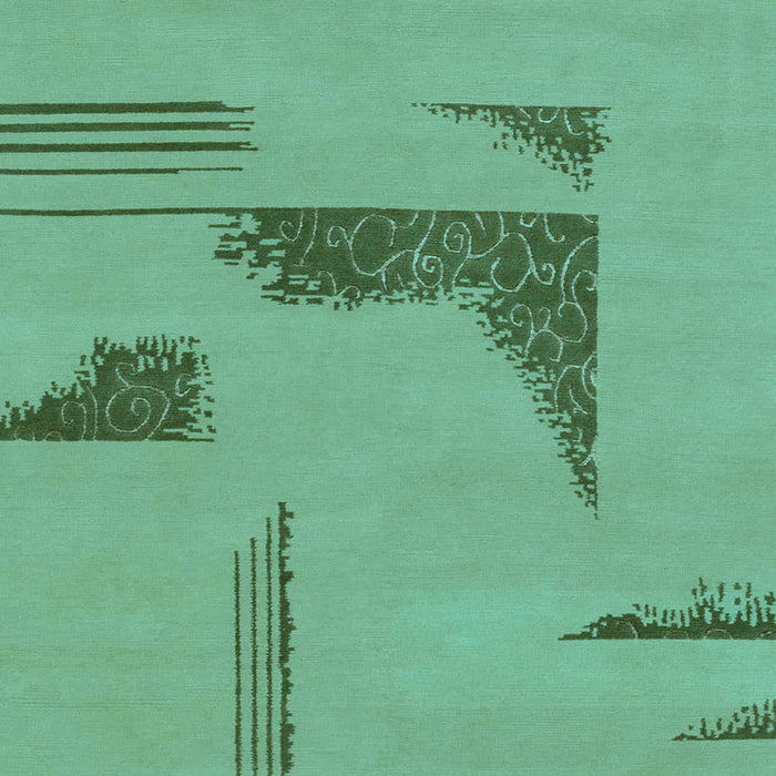 Machine Washable Abstract Light Blue Modern Rug, wshabs1860lblu