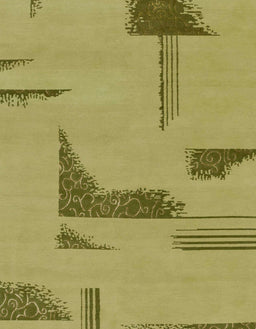 Abstract Dark Brown Modern Rug, abs1860