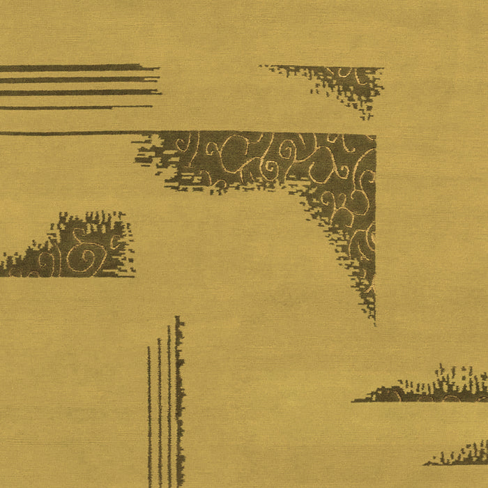 Machine Washable Abstract Brown Modern Rug, wshabs1860brn