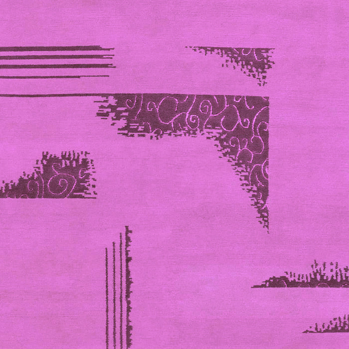 Machine Washable Abstract Purple Modern Area Rugs, wshabs1860pur