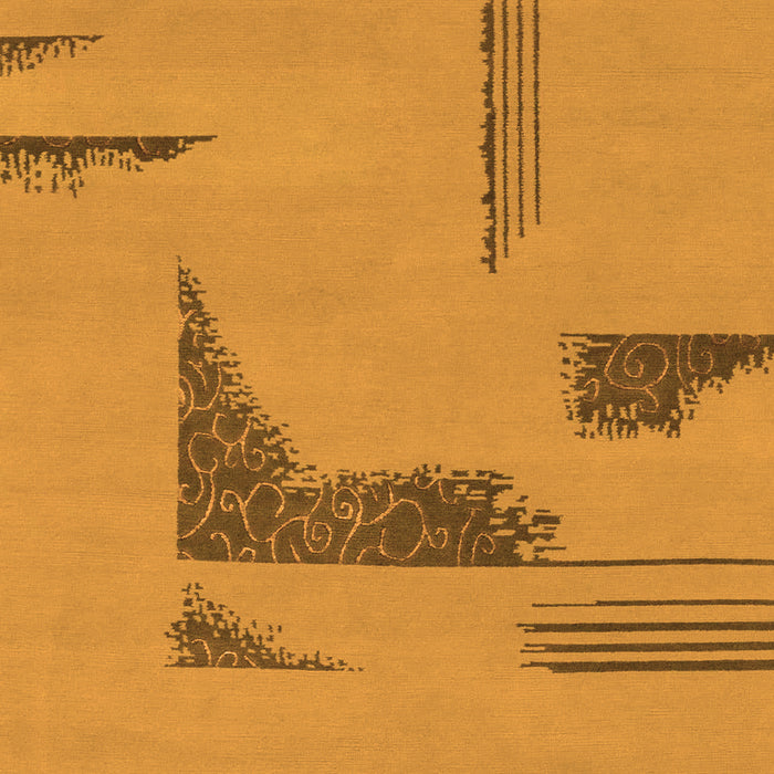 Machine Washable Abstract Orange Modern Area Rugs, wshabs1860org