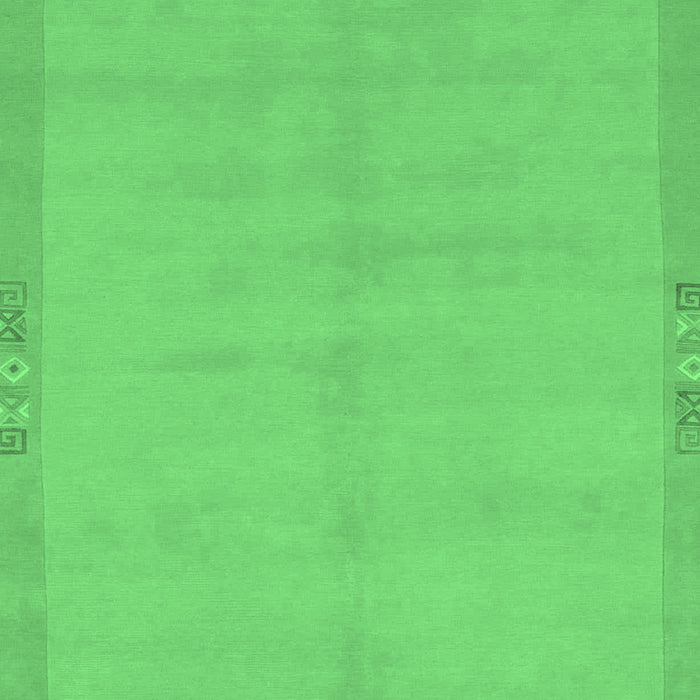 Machine Washable Abstract Emerald Green Modern Area Rugs, wshabs1861emgrn