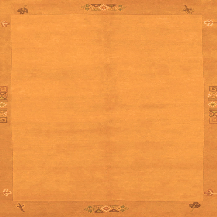 Square Abstract Orange Modern Rug, abs1861org