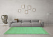 Machine Washable Abstract Turquoise Modern Area Rugs in a Living Room,, wshabs1861turq