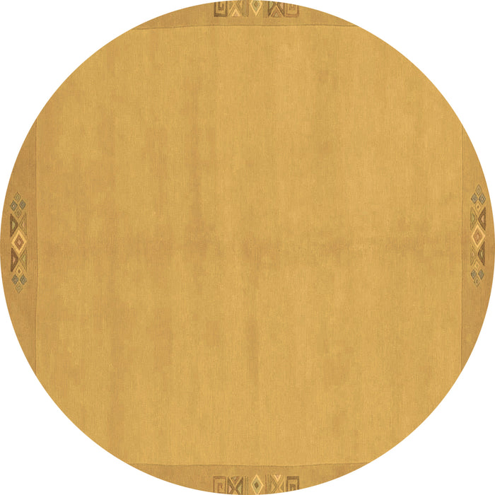 Round Machine Washable Abstract Brown Modern Rug, wshabs1861brn