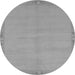 Round Machine Washable Abstract Gray Modern Rug, wshabs1861gry