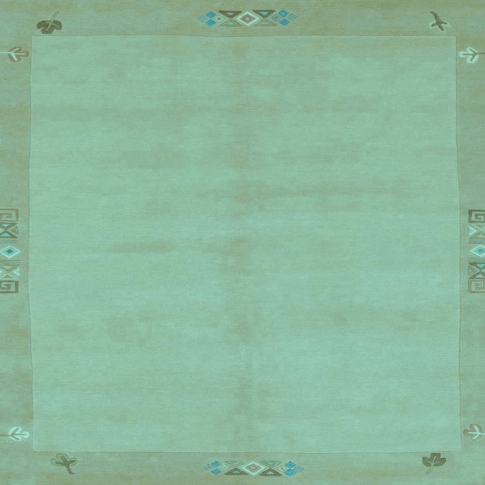 Square Abstract Light Blue Modern Rug, abs1861lblu
