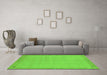 Machine Washable Abstract Green Modern Area Rugs in a Living Room,, wshabs1861grn