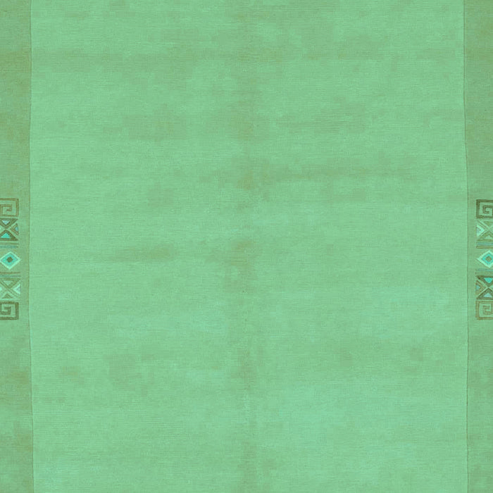 Machine Washable Abstract Turquoise Modern Area Rugs, wshabs1861turq