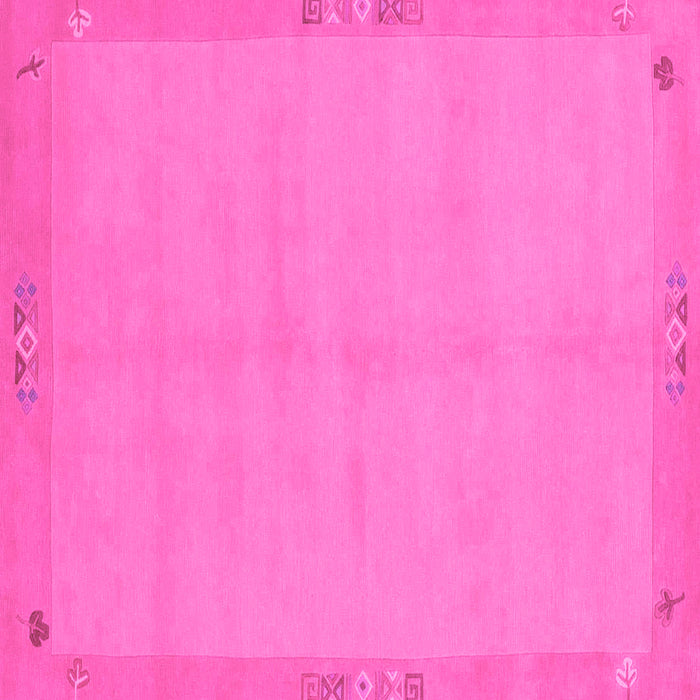 Square Abstract Pink Modern Rug, abs1861pnk