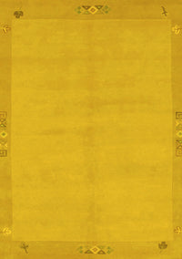 Abstract Yellow Modern Rug, abs1861yw