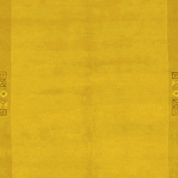 Machine Washable Abstract Yellow Modern Rug, wshabs1861yw