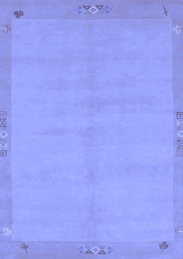 Abstract Blue Modern Rug, abs1861blu