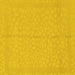 Square Machine Washable Abstract Yellow Modern Rug, wshabs1862yw