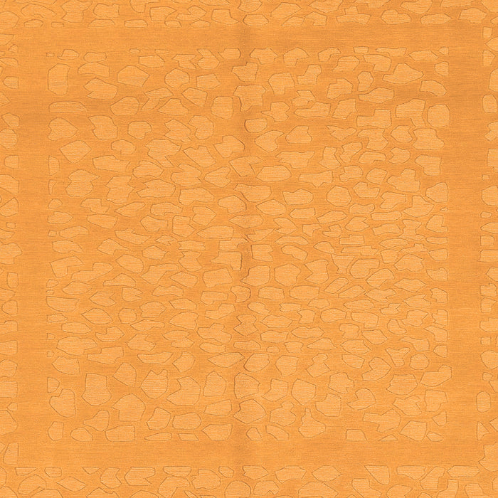 Square Machine Washable Abstract Orange Modern Area Rugs, wshabs1862org