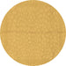 Round Abstract Brown Modern Rug, abs1862brn