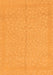 Machine Washable Abstract Orange Modern Area Rugs, wshabs1862org