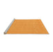 Sideview of Machine Washable Abstract Orange Modern Area Rugs, wshabs1862org