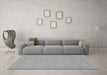 Machine Washable Abstract Gray Modern Rug in a Living Room,, wshabs1862gry