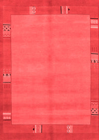 Abstract Red Modern Rug, abs1863red