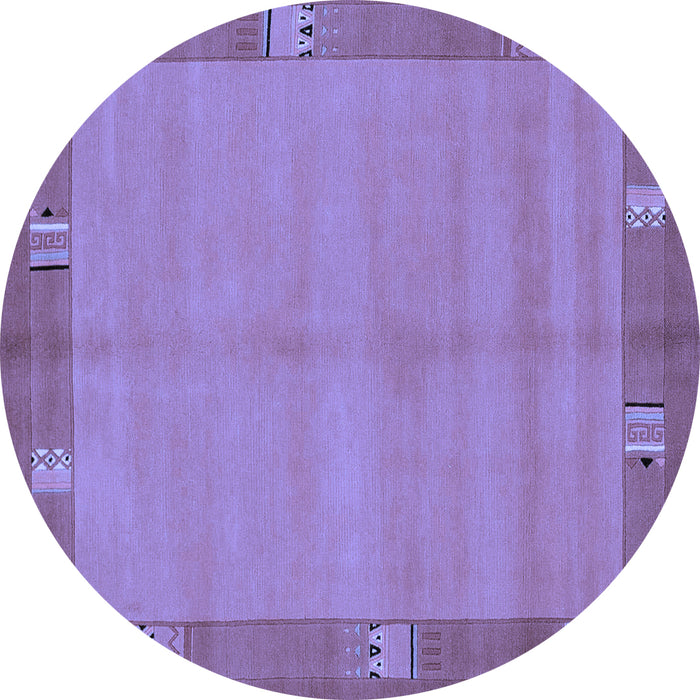 Round Machine Washable Abstract Blue Modern Rug, wshabs1863blu